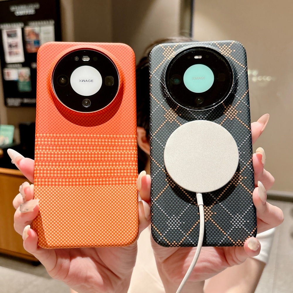 Huawei Pura 70 - Luxury Frosted Half Frame Carbon Fiber