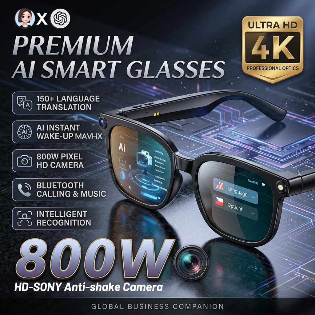 2026 4K 8MP Smart Glasses Men  - огляд і ціна Smart Glasses Lens