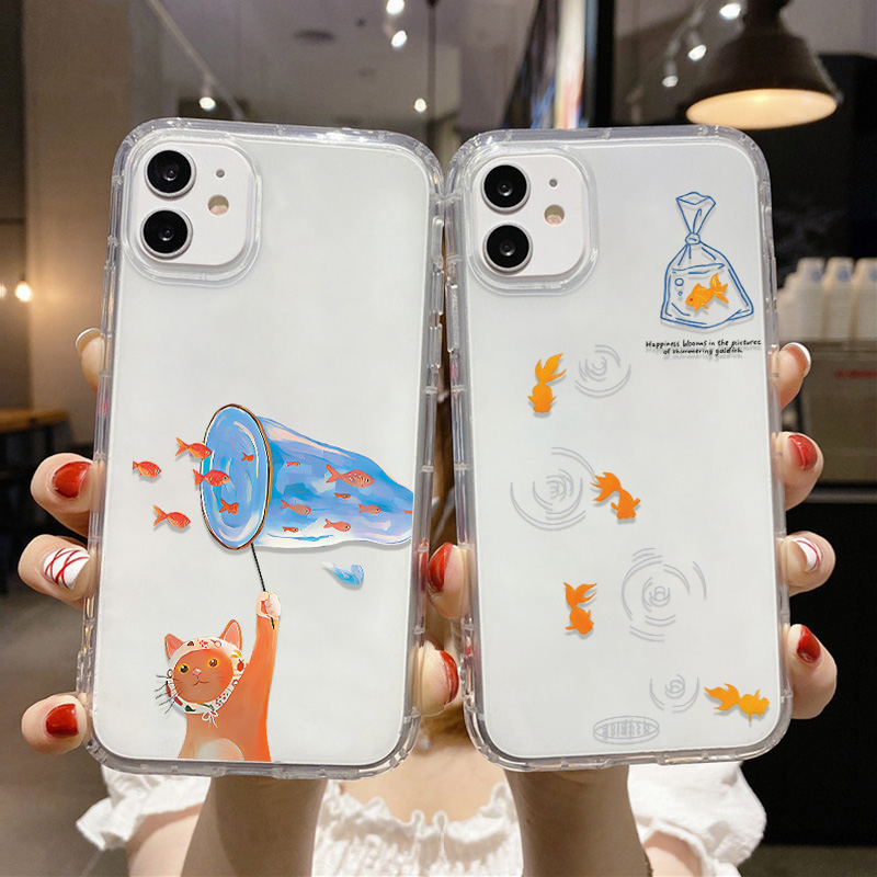 Lovely Fishes Clear Phone Case - огляд і ціна Apple Iphone 15 Pro Max