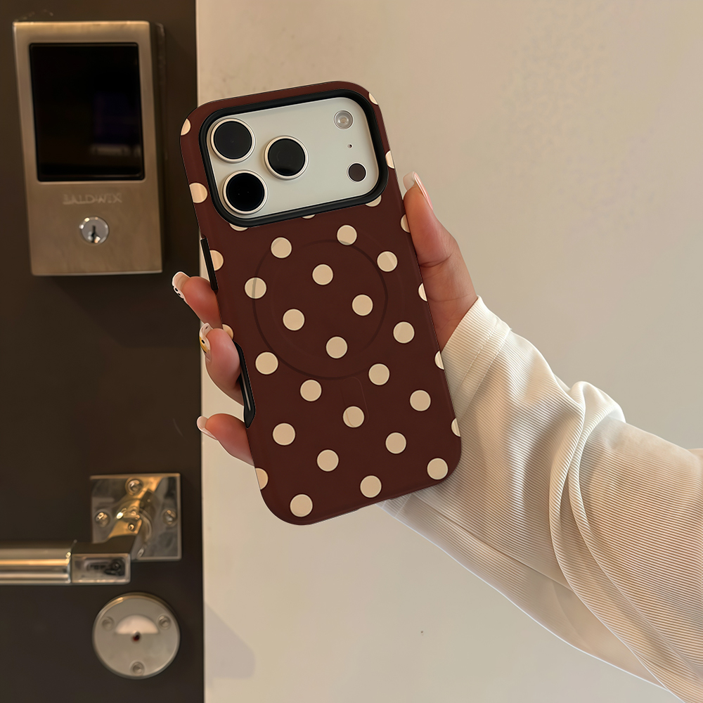 Brown Beige Polka Dot Phone Ca - огляд і ціна Apple Iphone 15 Pro Max