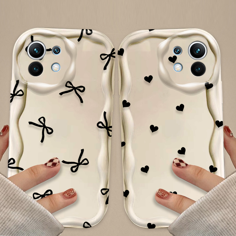 Black Bowknot love Heart Case  - огляд і ціна Xiaomi Poco X6